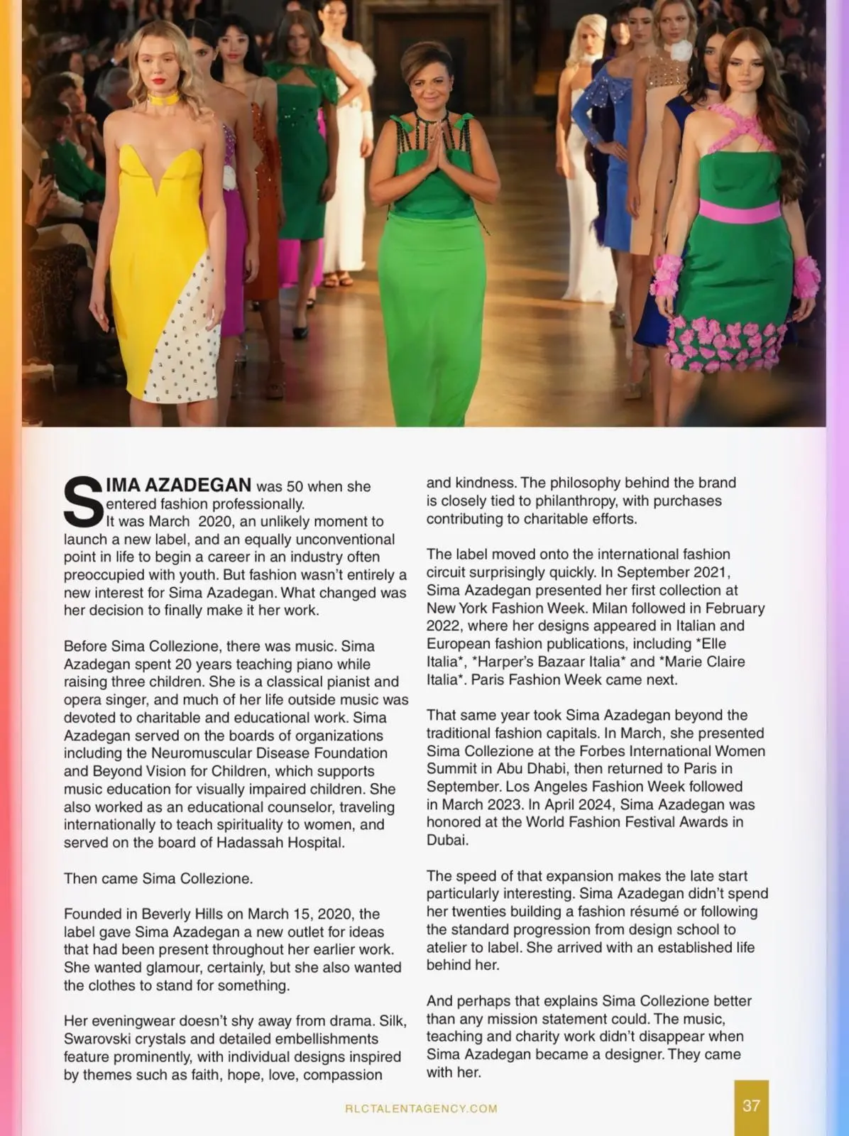 Existing editorial spread.